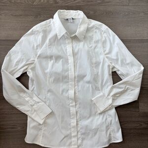 Athleta White Button Down